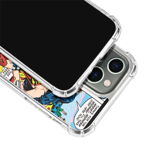 DC Comics Wonder Woman Comic Blast iPhone 15 Pro Clear Case